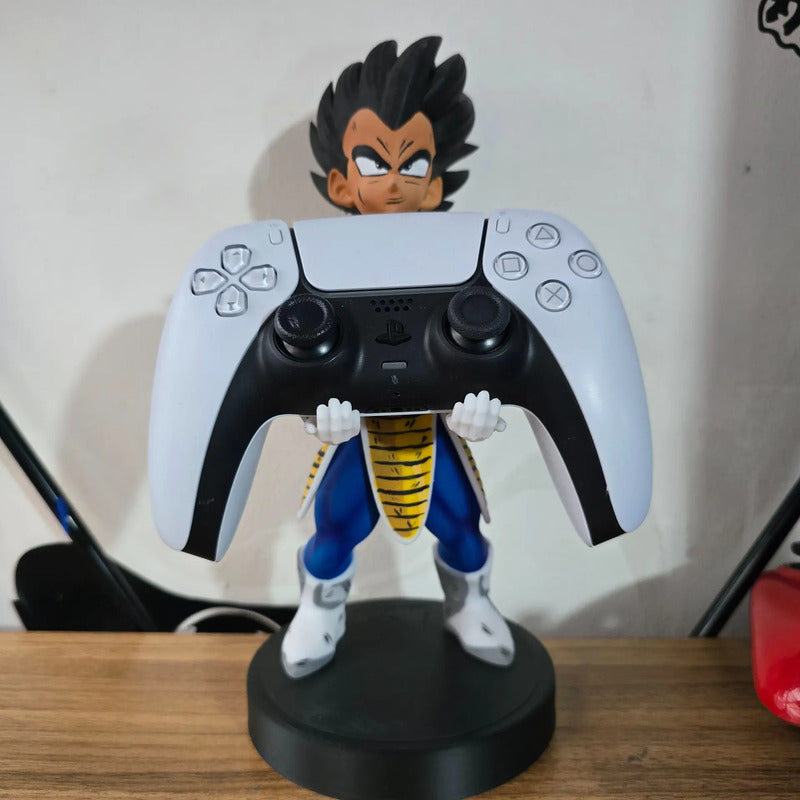 Soporte Para Control Play Xbox Cel Vegeta Scouter Dragon Bal Azul