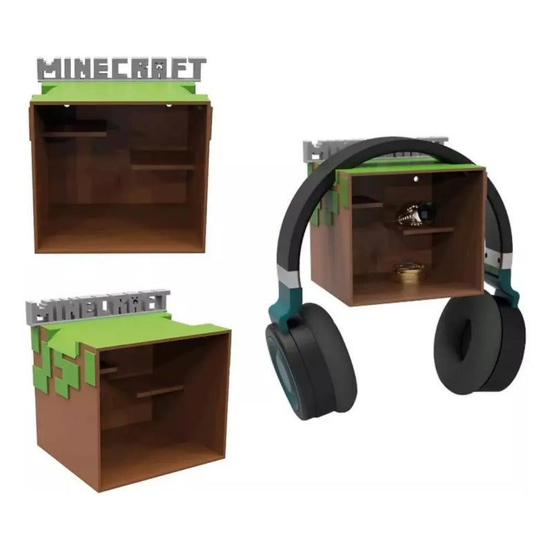 Soporte De Repisa Para Audífonos Minecraf