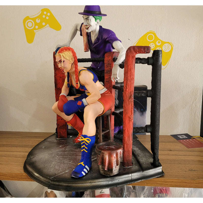 Figura De Acción Harley Quinn Y Joker Boxeo