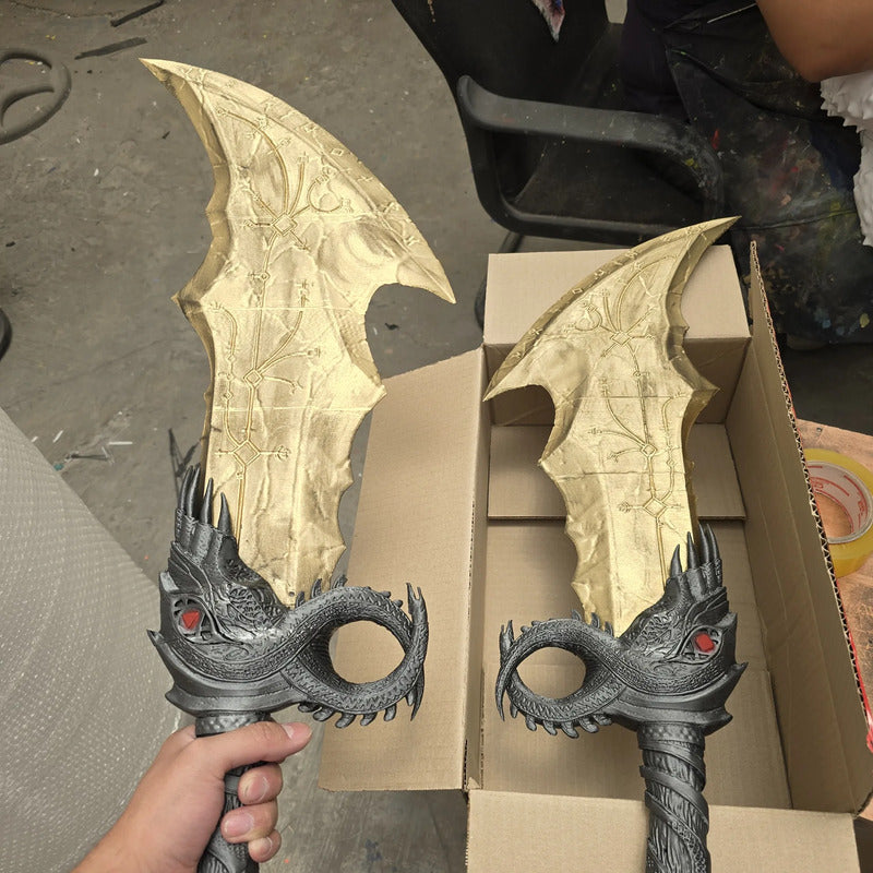 Espadas Del Caos Kratos God Of War Dorado