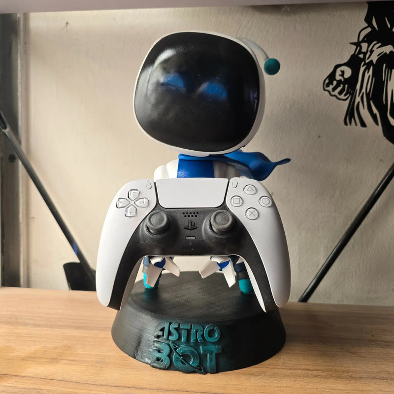 Soporte Para Control Play Xbox O Cel Astro Bot Azul Acero