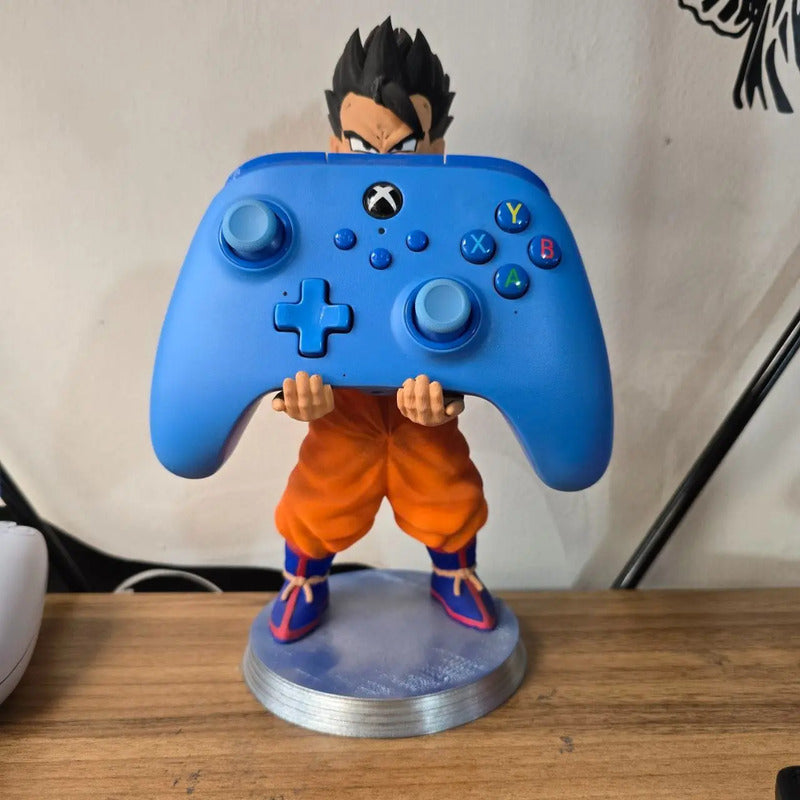 Soporte Control Play Xbox O Celular Gohan Dragon Ball Z Naranja