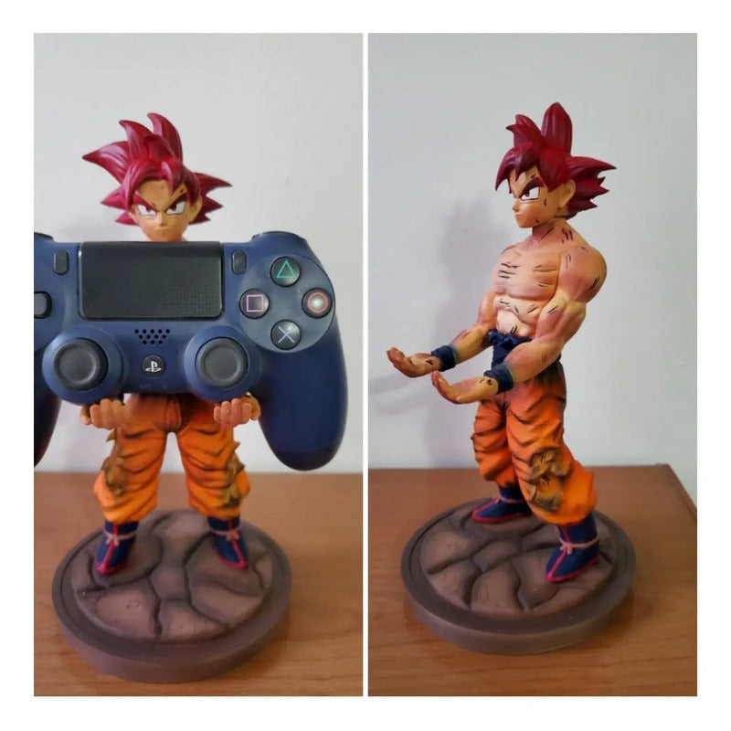 Soporte Control Play Xbox O Cel Goku 3 Cabezas Dragon Ball