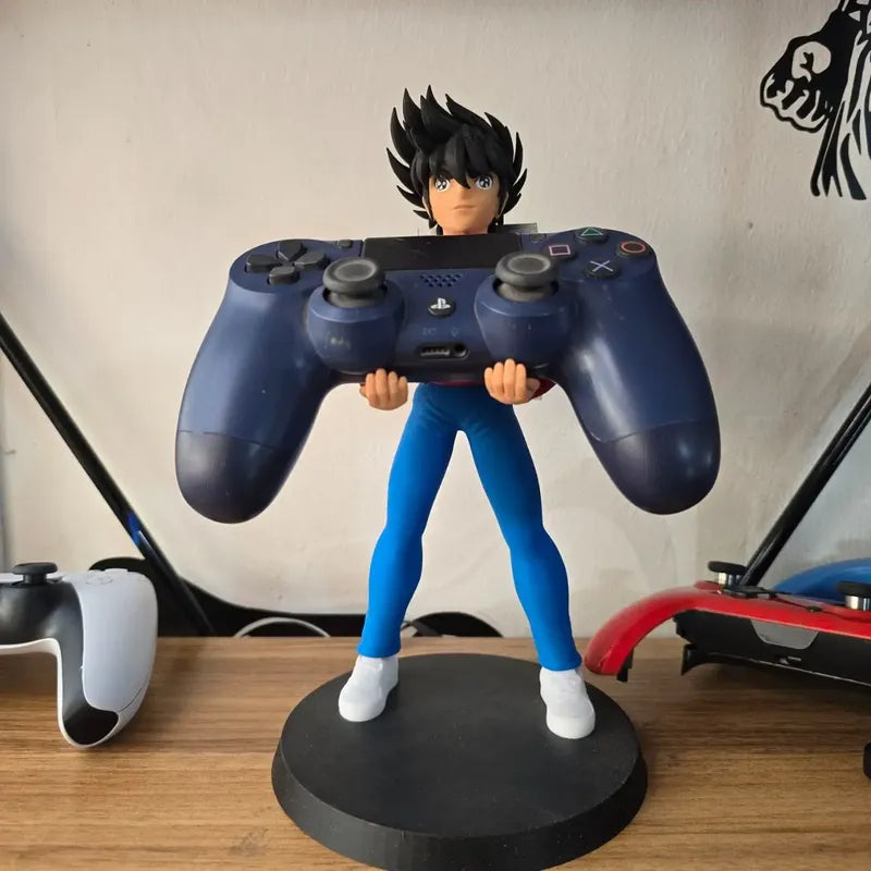 Soporte Control Play Xbox O Celular Seiya Caballeros Zodiaco Rojo