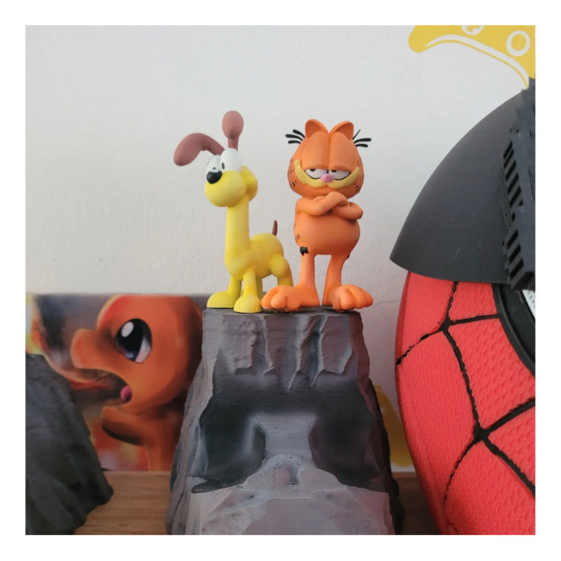 Soporte Control Play Xbox O Celular Garfield Y Oddie Naranja Claro