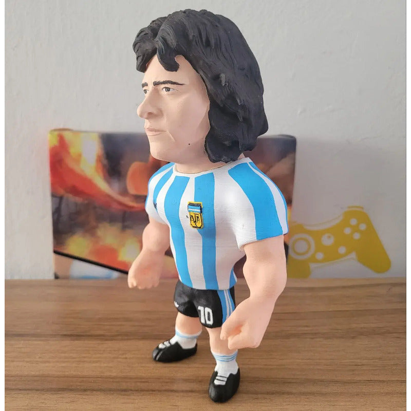 Figura De Futbolista Fuertecito Mario Kempes