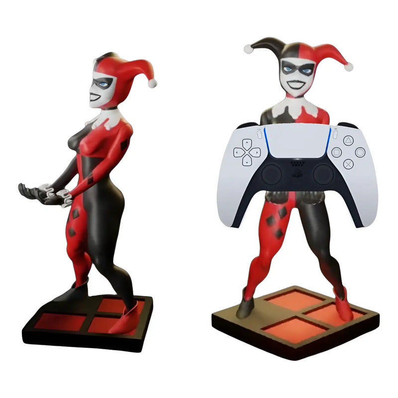 Soporte Para Control Play Xbox O Cel Harley Quinn Batman Rojo