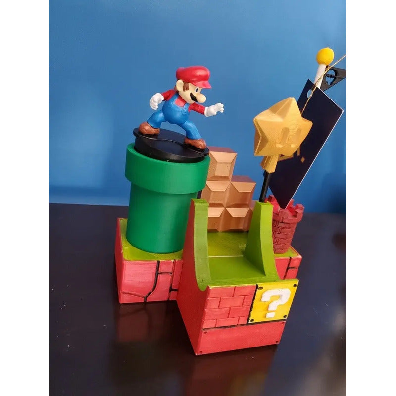 Soporte Para Control Nintendo Swich Y Amiibo Con Mario