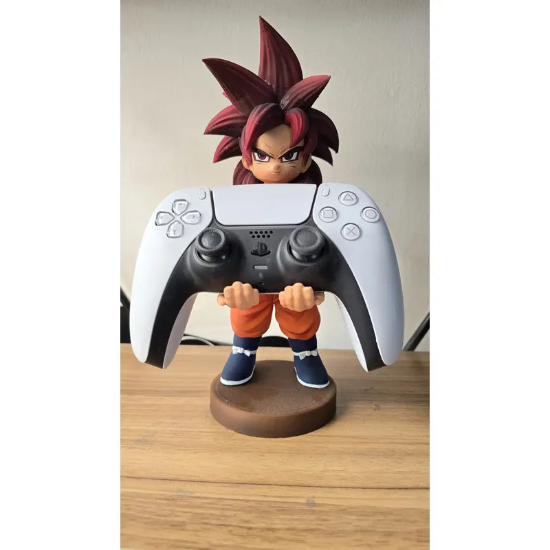 Soporte Para Control Play Xbox Cel Goku Super Saiyajin 4 Dai Rojo