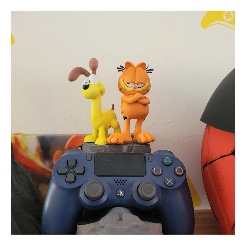 Soporte Control Play Xbox O Celular Garfield Y Oddie Naranja Claro