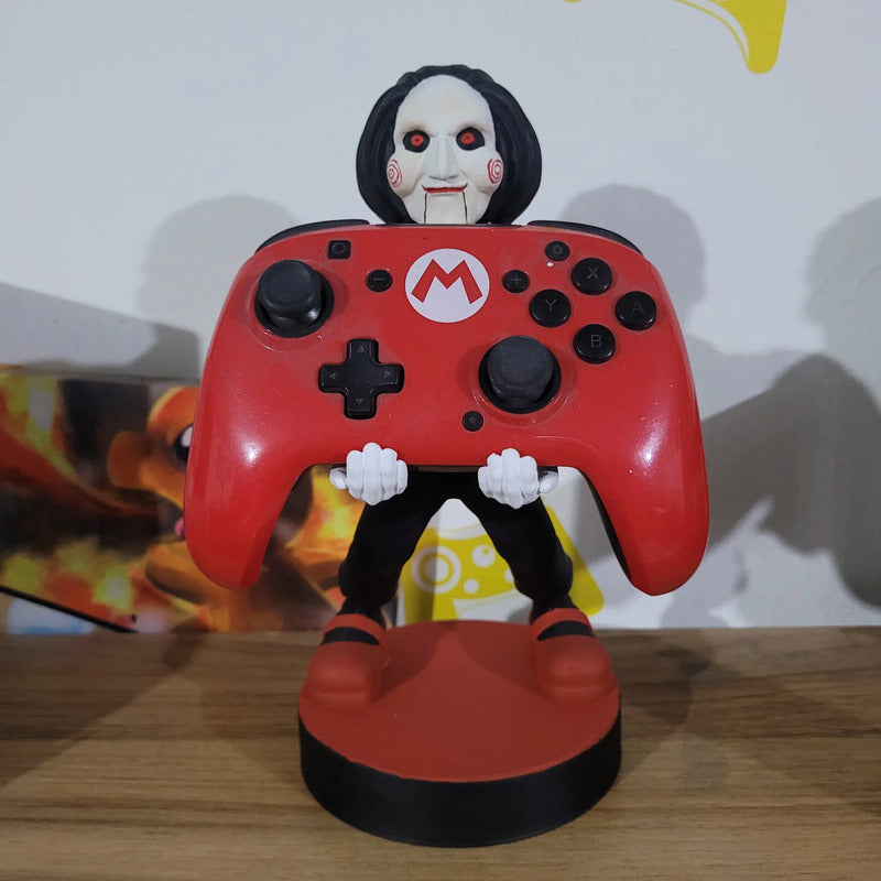 Soporte Control Play Xbox O Celular Saw El Juego Del Miedo Negro