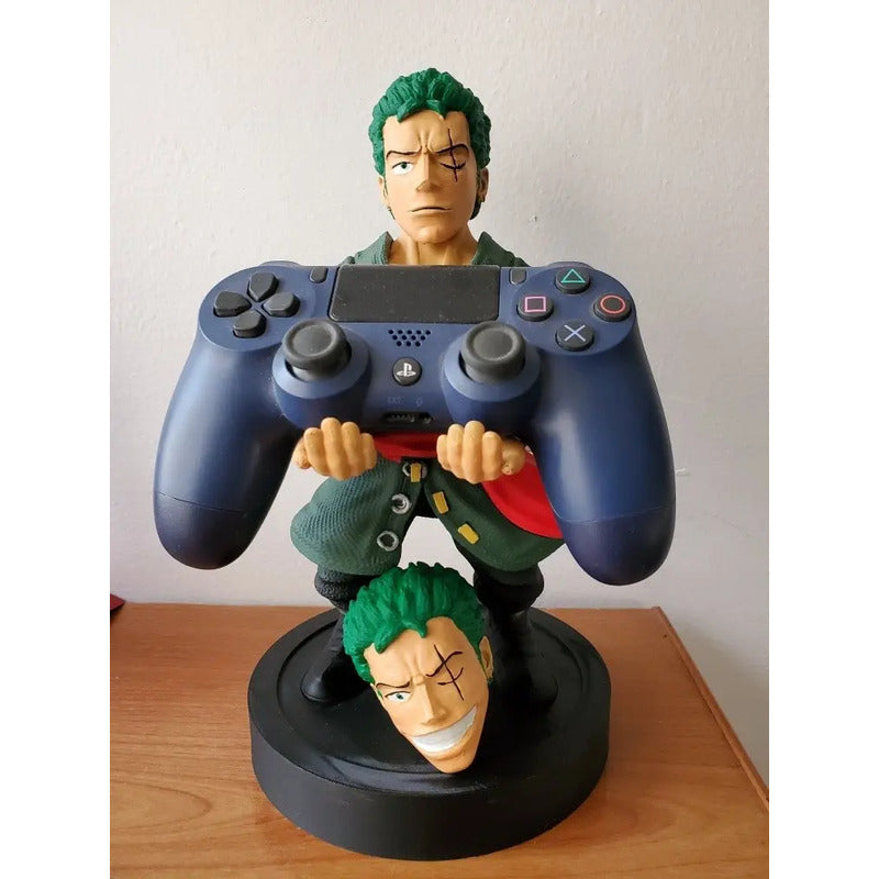 Soporte Control Play Xbox O Cel Zoro One Peace Dos Cabezas