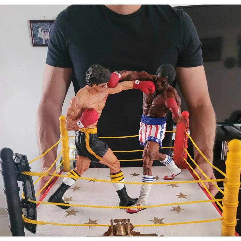 Figura Rocky Balboa Y Apollo Creed Pelea