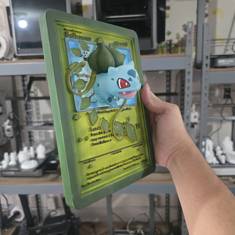 Cuadro De Bulbasaur Verde Lima Verde Musgo