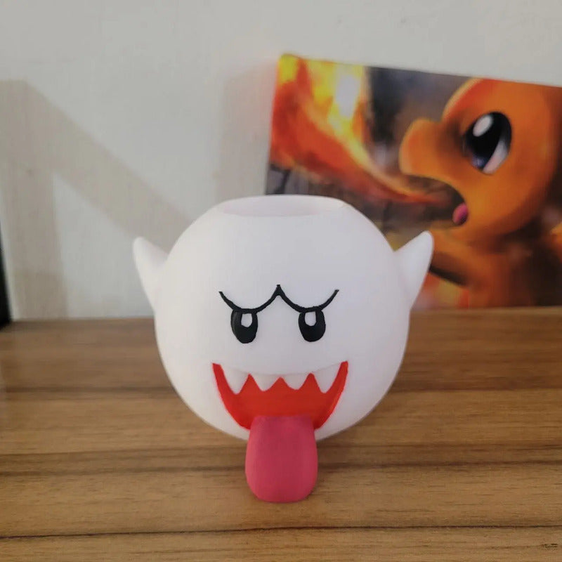 Lapicero Para Escritorio De Boo Mario Bros