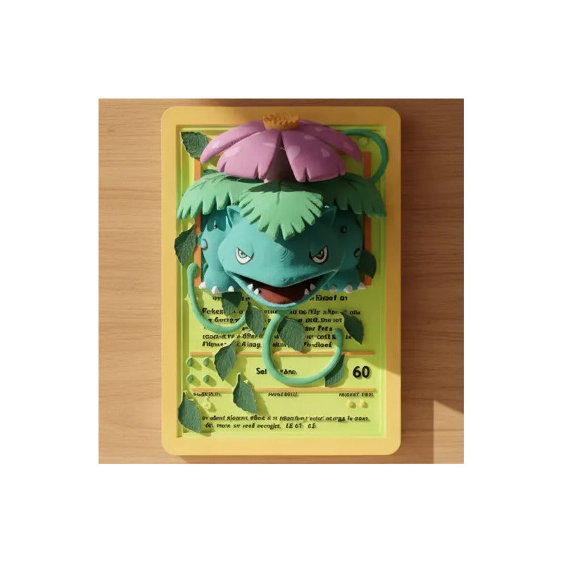 Cuadro De Venusaur Verde Verde Musgo