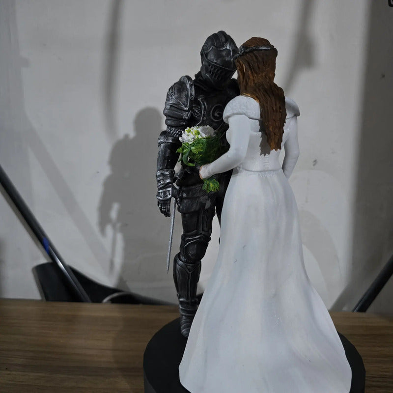 Figura Para Pastel O Boda Caballero Y Novia