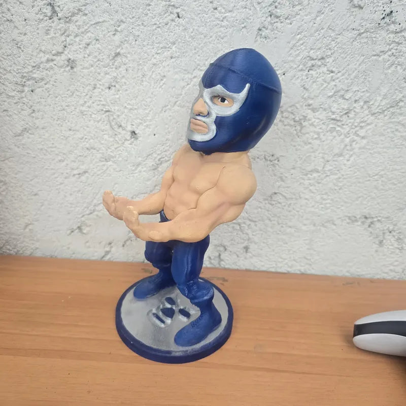 Soporte Para Control Play Xbox O Cel Blue Phanter Lucha Libr Azul