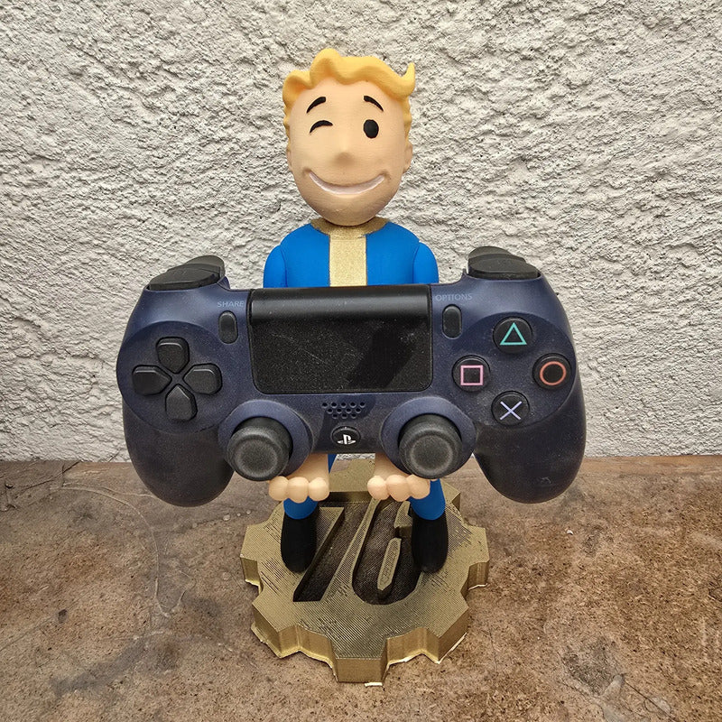 Soporte Control Play Xbox O Celular Vault Boy Fallout Amarillo