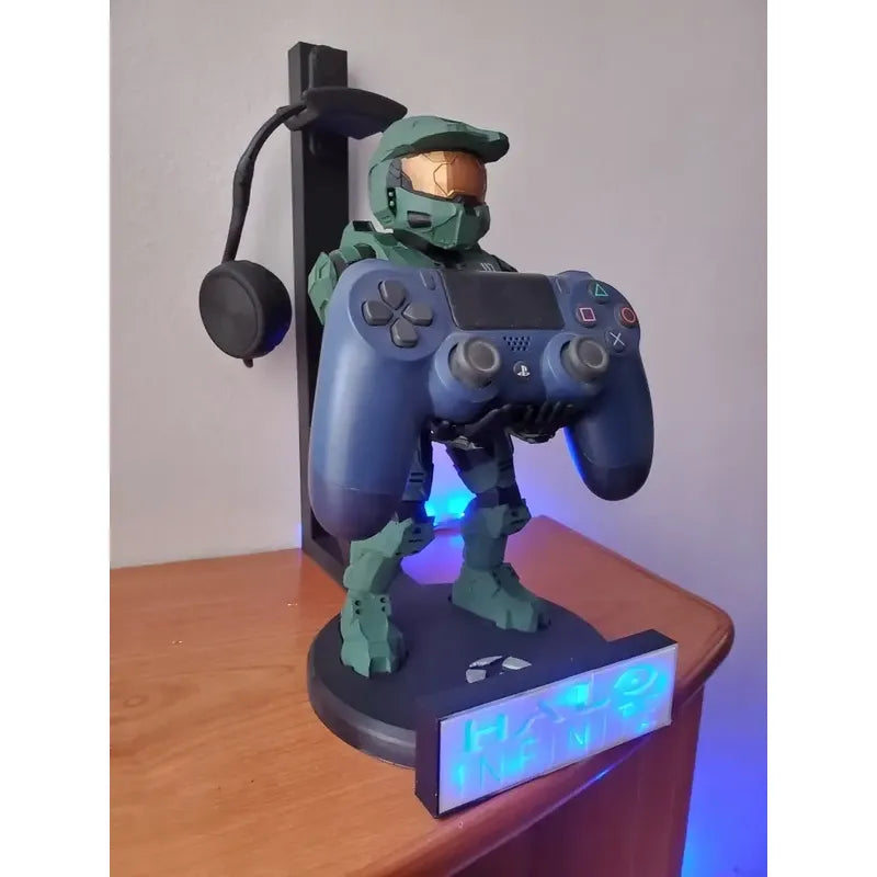 Soporte Para Control Y Audífonos Con Luz Halo Máster Chief