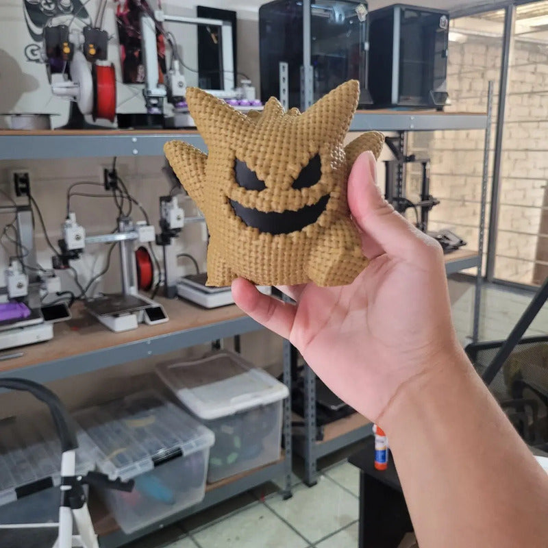 Figura Tipo Amigurumi Gengar Con Oogie Boogie
