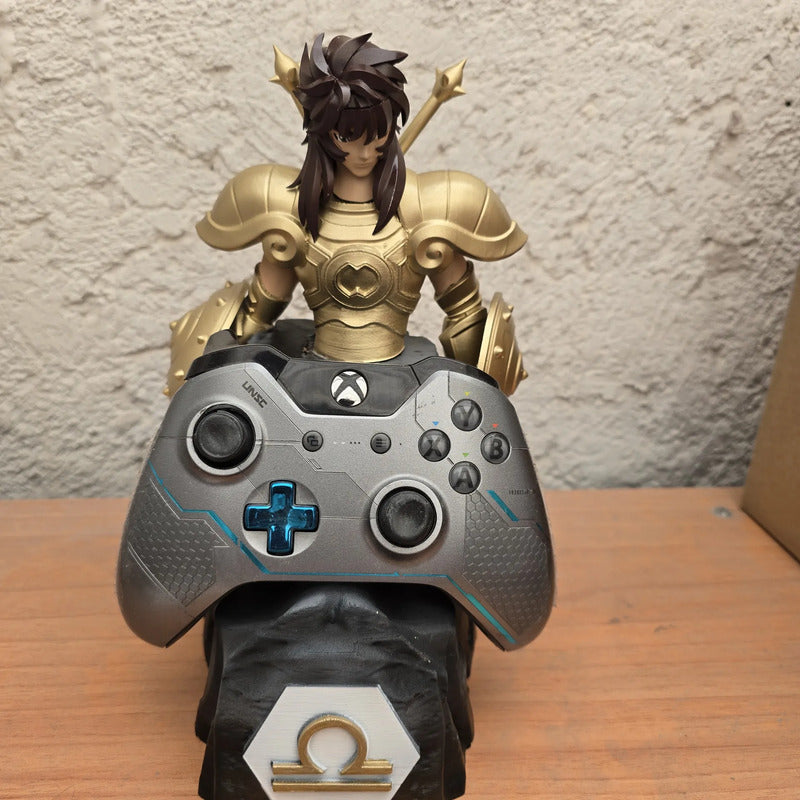 Soporte Control Play O Xbox Dokho De Libra Caballeros Z Dorado