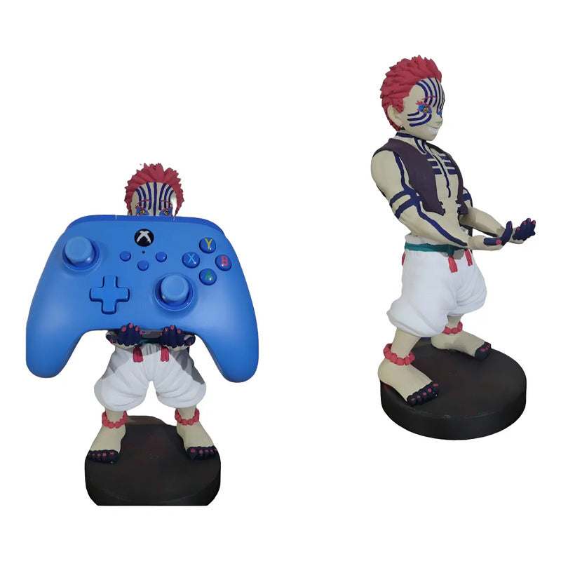 Soporte Control Play Xbox O Celular Akaza Kimetsu No Yaiba  Blanco