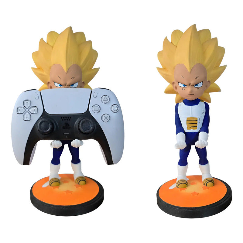 Soporte Control Play Xbox O Celular Vegueta Ssj Dbz Azul