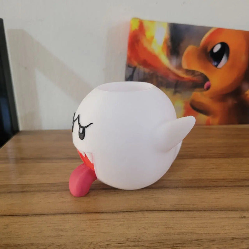 Lapicero Para Escritorio De Boo Mario Bros