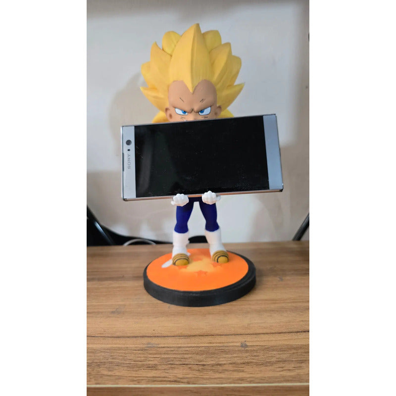 Soporte Control Play Xbox O Celular Vegueta Ssj Dbz Azul