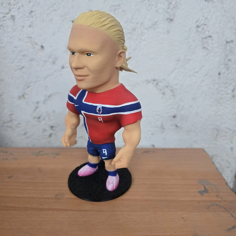 Figura De Futbolista Fuertecito Earling Haaland
