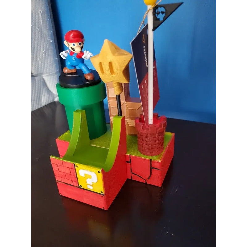 Soporte Para Control Nintendo Swich Y Amiibo Con Mario