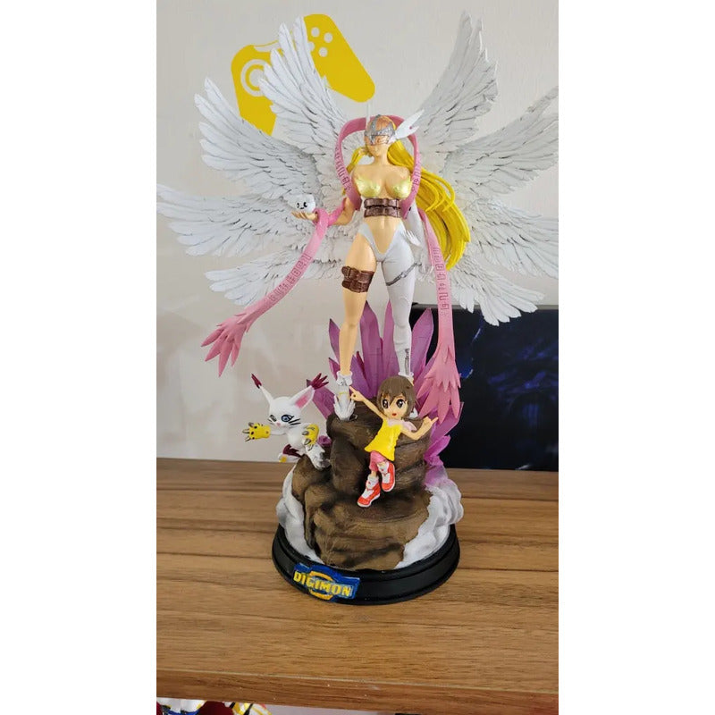 Figura De Acción Angewomon Gatomon Y Kary Digimon