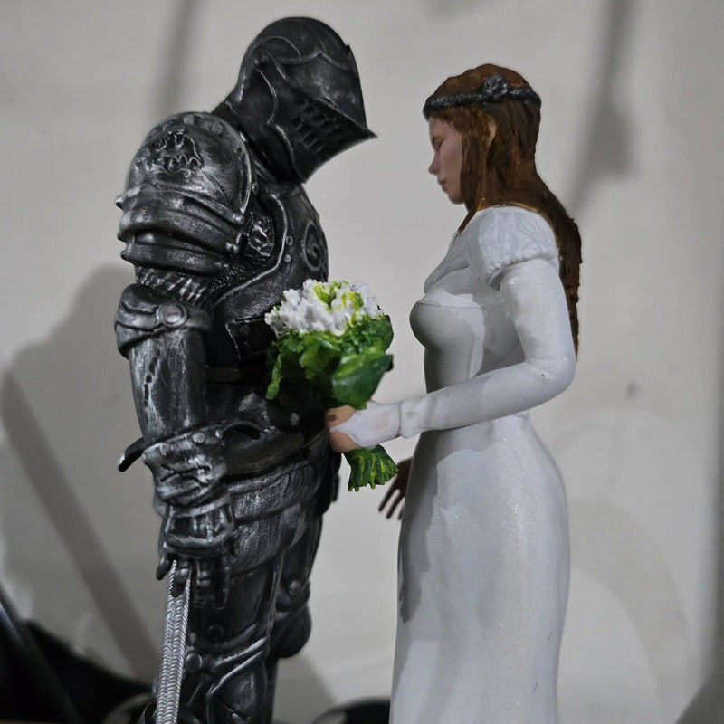 Figura Para Pastel O Boda Caballero Y Novia
