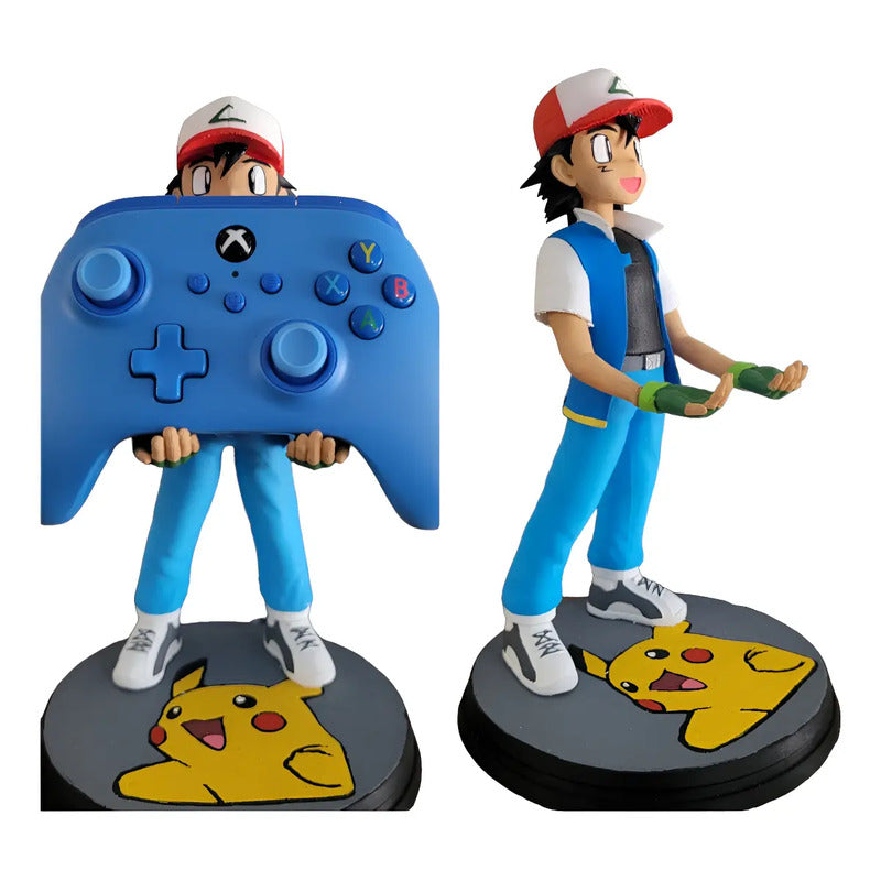 Soporte Control Play Xbox O Celular Ash Ketchum  Azul