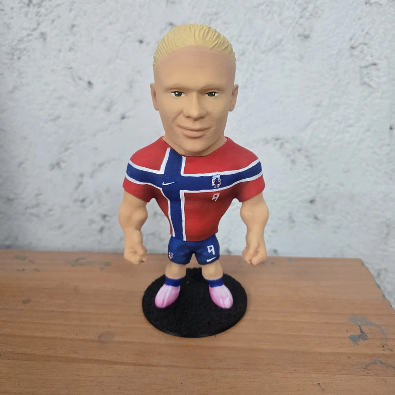 Figura De Futbolista Fuertecito Earling Haaland