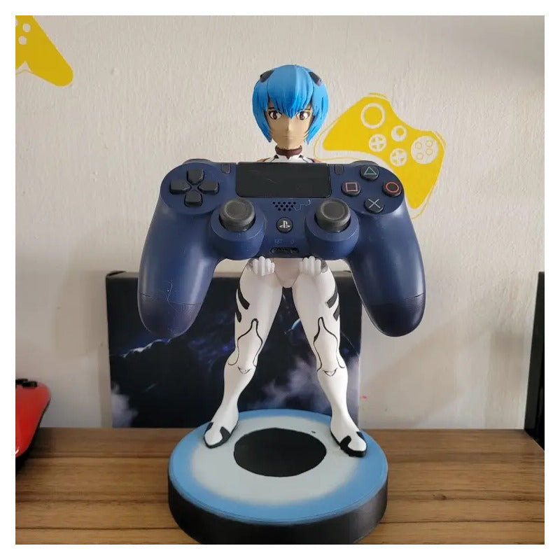 Soporte Control Play Xbox O Celular Rei Evangelion  Blanco