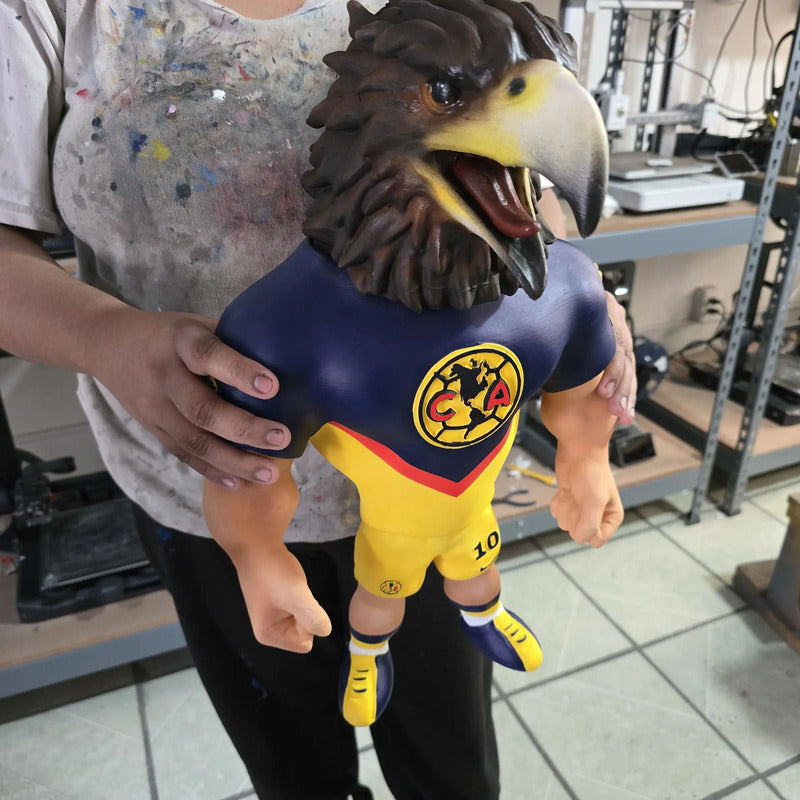 Figura Fuertecito 55 Cm Aguila Del America Edición Tricampeo