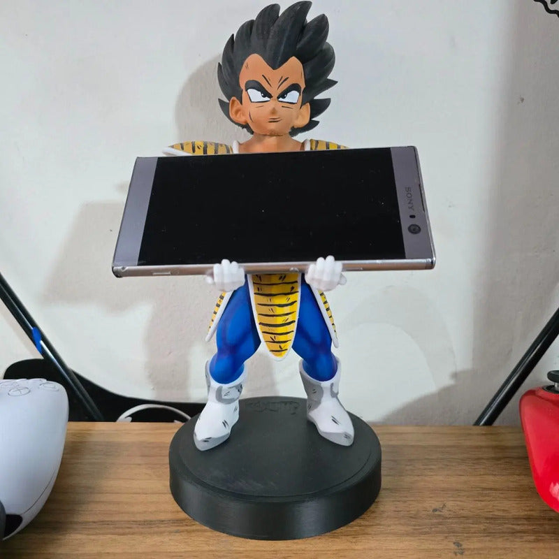 Soporte Control Play Xbox O Celular Vegueta Dragon Ball Z Azul