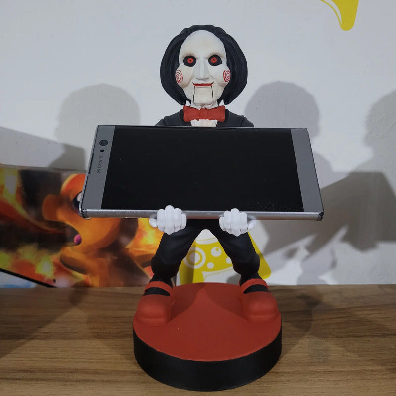 Soporte Control Play Xbox O Celular Saw El Juego Del Miedo Negro