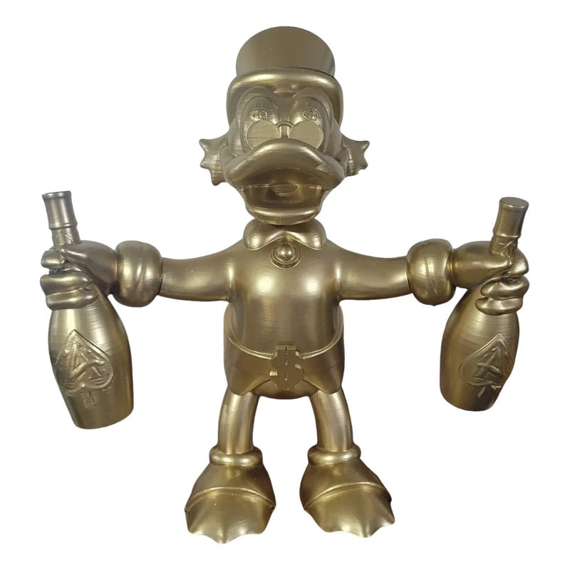 Figura De Rico Mcpato Dorado 30 Cm