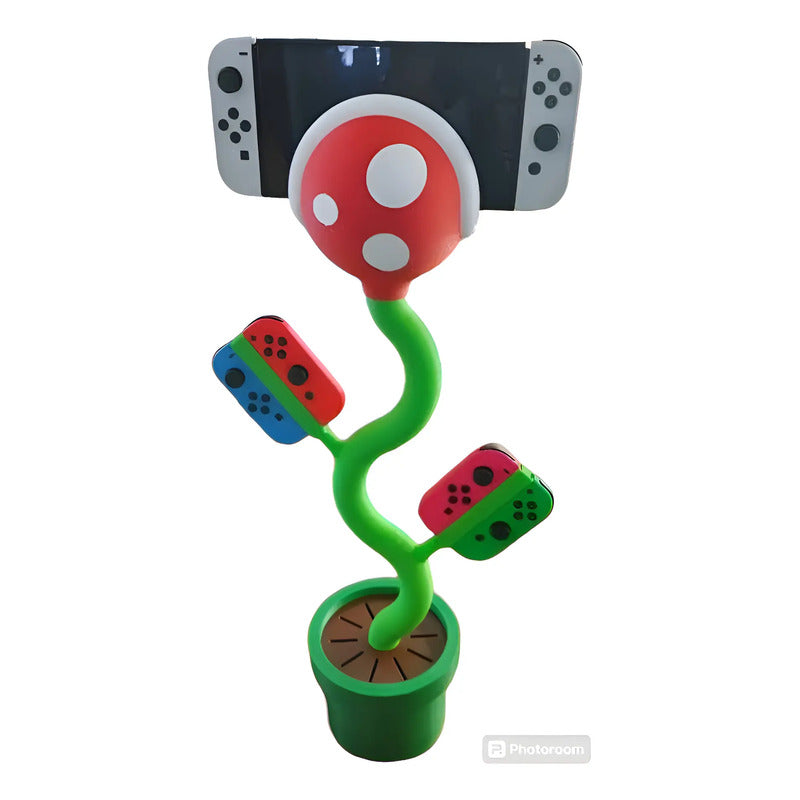 Soporte Para Nintendo Switch Planta Piraña  Verde
