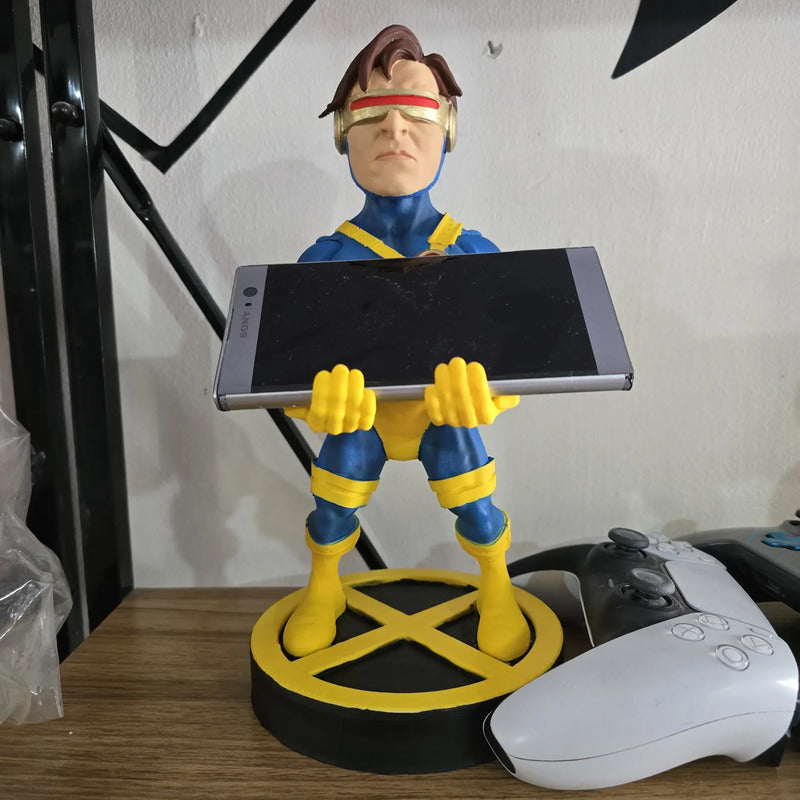 Soporte Para Control Play Xbox O Cel Cyclops X Men Azul