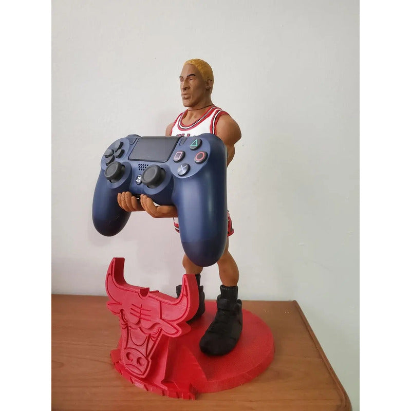 Soporte Control Play Xbox O Celular Dennis Rodman Bulls Blanco