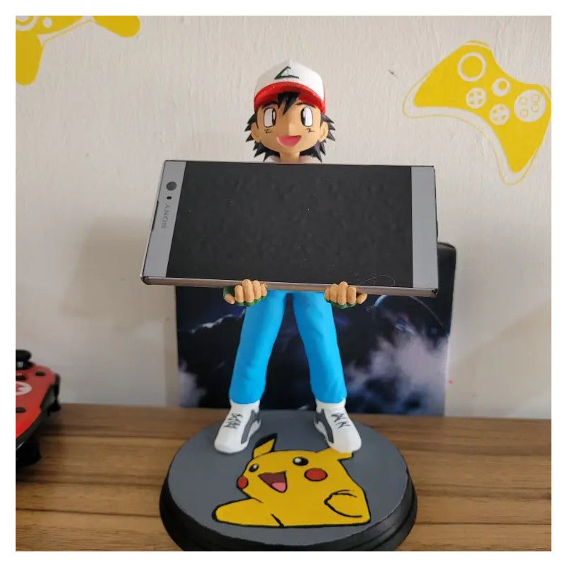 Soporte Control Play Xbox O Celular Ash Ketchum  Azul
