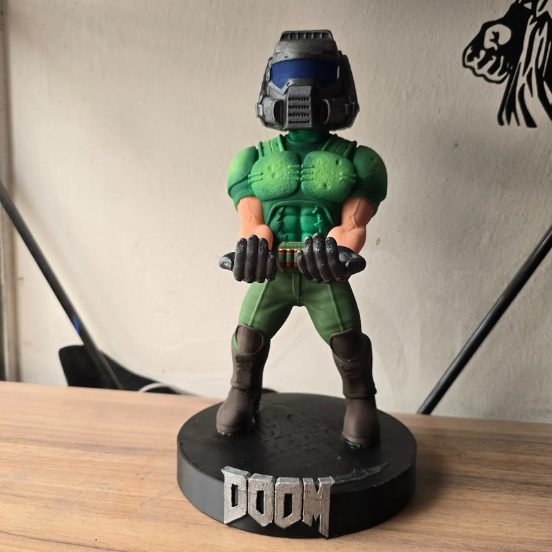 Soporte Para Control Play Xbox O Cel Doom Doomguy Verde