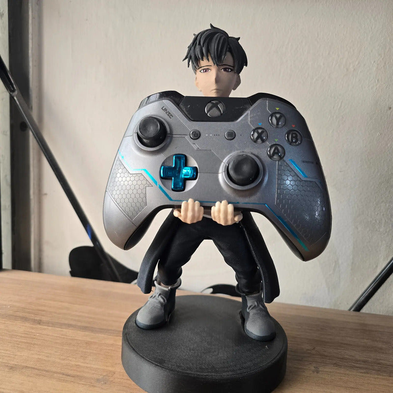 Soporte Para Control Play Xbox O Cel Solo Leveling Sung Jin Azul Oscuro