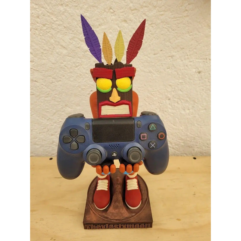 Soporte Para Control Play Xbox O Celular Crash Con Aku