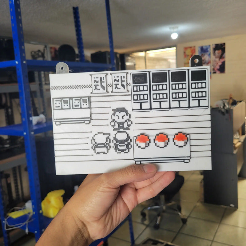 Porta Llaves Videojuego Pkemon Gameboy Blanco