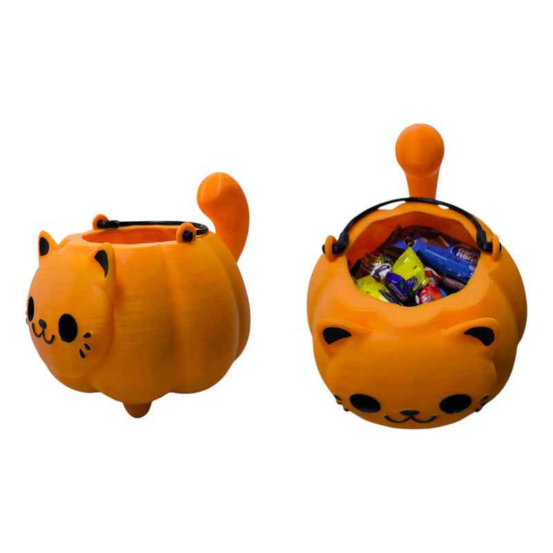 Dulcero Gato Calabaza Halloween